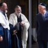 Britain's Prince Charles (R) meets Lord Jonathan Sacks (C) and his successor Chief Rabbi Ephraim Mirvis (L) before Mirvis was formally inducted as 11th Chief Rabbi of the United Hebrew Congregations of the UK and the Commonwealth at a ceremony at the St John's Wood Synagogue in north London on Spetember 1, 2013. AFP Photo / POOL / STEFAN ROUSSEAU (Photo credit should read STEFAN ROUSSEAU/AFP via Getty Images)